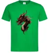 Мужская футболка Голова дракон Зеленый фото