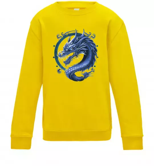 Детский Свитшот Water dragon Солнечно желтый фото