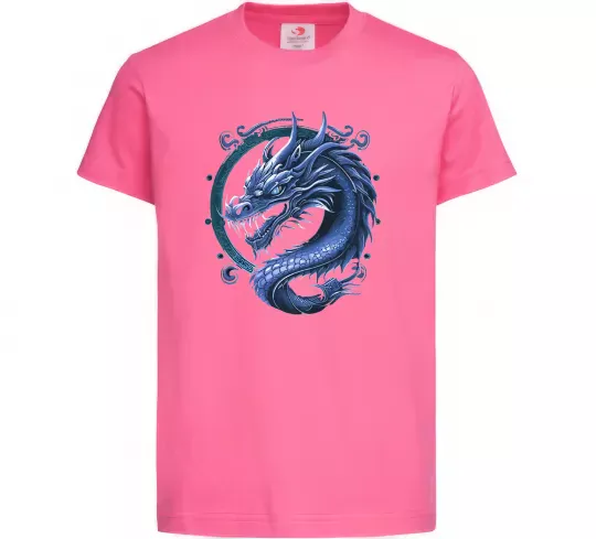 Детская футболка Water dragon Ярко-розовый фото