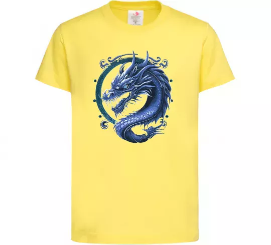 Детская футболка Water dragon Лимонный фото