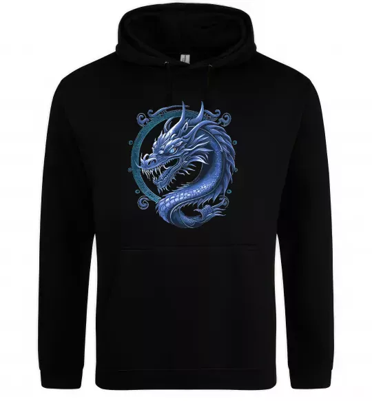 Женская толстовка (худи) Water dragon Черный фото