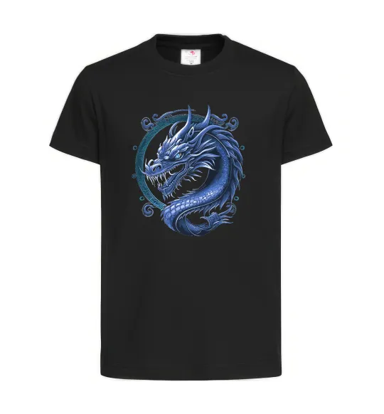 Дитяча футболка Water dragon Чорний фото