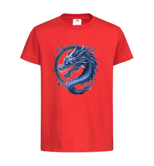 Дитяча футболка Water dragon Червоний фото