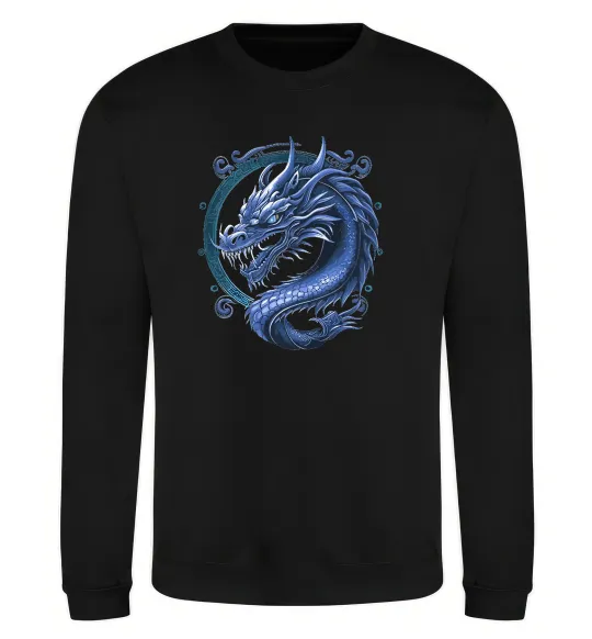 Свитшот Water dragon Черный фото