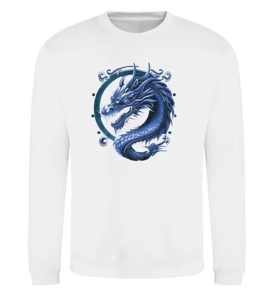 Свитшот Water dragon Белый фото