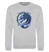 Свитшот Water dragon Серый меланж фото