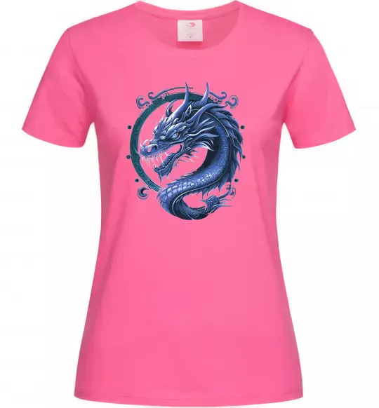 Женская футболка Water dragon Ярко-розовый фото