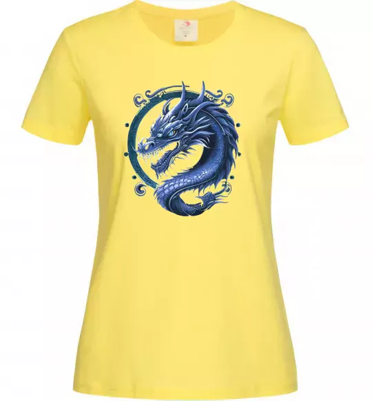 Женская футболка Water dragon Лимонный фото