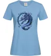 Женская футболка Water dragon Голубой фото