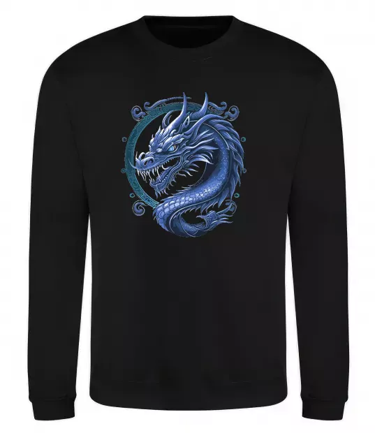 Свитшот Water dragon Черный фото