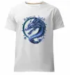 Чоловіча преміум футболка Water dragon Білий фото