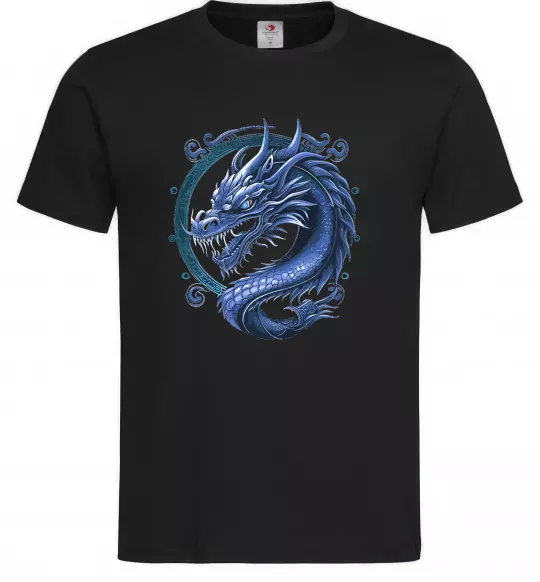 Мужская футболка Water dragon Черный фото