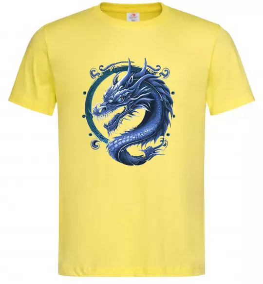Мужская футболка Water dragon Лимонный фото