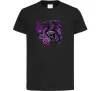 Детская футболка Violet dragon skull Черный фото