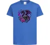 Детская футболка Violet dragon skull Ярко-синий фото