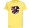 Детская футболка Violet dragon skull Лимонный фото