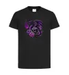 Дитяча футболка Violet dragon skull Чорний фото