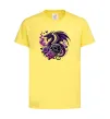 Дитяча футболка Violet dragon skull Лимонний фото