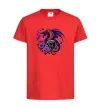 Дитяча футболка Violet dragon skull Червоний фото
