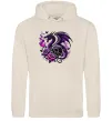 Мужская толстовка (худи) Violet dragon skull Таш фото