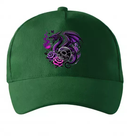 Кепка Violet dragon skull Темно-зеленый фото
