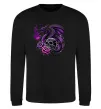 Свитшот Violet dragon skull Черный фото