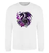 Свитшот Violet dragon skull Белый фото