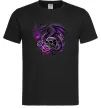 Мужская футболка Violet dragon skull Черный фото
