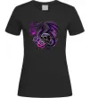 Женская футболка Violet dragon skull Черный фото