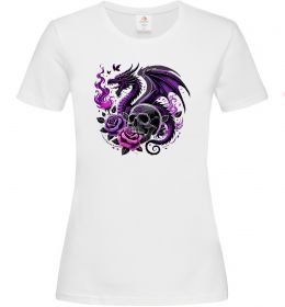 Жіноча футболка Violet dragon skull