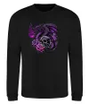 Свитшот Violet dragon skull Черный фото