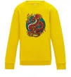 Детский Свитшот Вогняний дракон Солнечно желтый фото