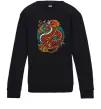 Детский Свитшот Вогняний дракон Черный фото