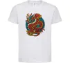 Детская футболка Вогняний дракон Белый фото