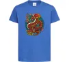 Детская футболка Вогняний дракон Ярко-синий фото