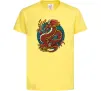 Детская футболка Вогняний дракон Лимонный фото