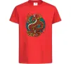Детская футболка Вогняний дракон Красный фото