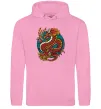 Чоловіча толстовка (худі) Вогняний дракон Рожевий фото