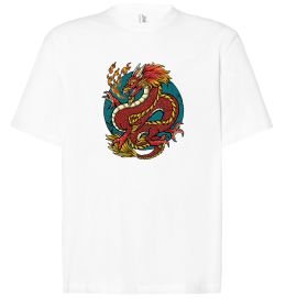 Футболка Оверсайз Вогняний дракон