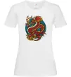 Женская футболка Вогняний дракон Белый фото
