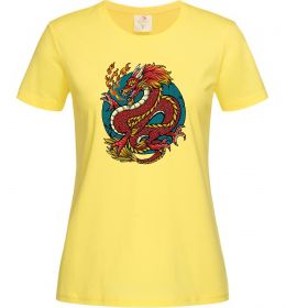 Женская футболка Вогняний дракон
