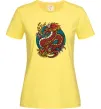 Женская футболка Вогняний дракон Лимонный фото