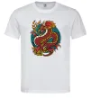 Мужская футболка Вогняний дракон Белый фото