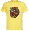 Мужская футболка Вогняний дракон Лимонный фото
