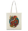 Эко-сумка Вогняний дракон Бежевый фото