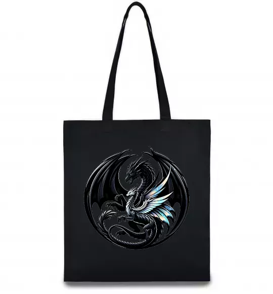 Эко-сумка Дракони коло Черный фото