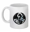 Чашка керамическая Дракони коло Белый фото