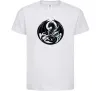 Детская футболка Дракони коло Белый фото