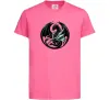 Детская футболка Дракони коло Ярко-розовый фото