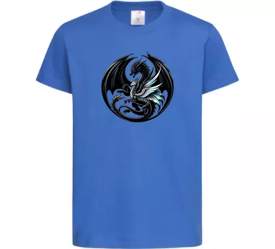 Детская футболка Дракони коло Ярко-синий фото